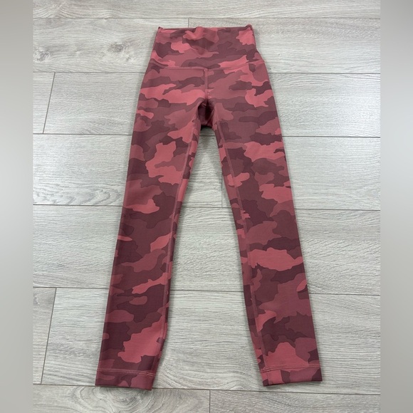 Lululemon Wunder Train High-Rise Crop Leggings 23" Heritage 365 Camo Brier Rose - Picture 4 of 15